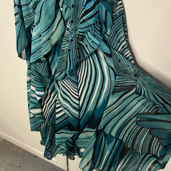 Y2K vintage Fairy Ruffle Formal Dress - Picture 8 of 14